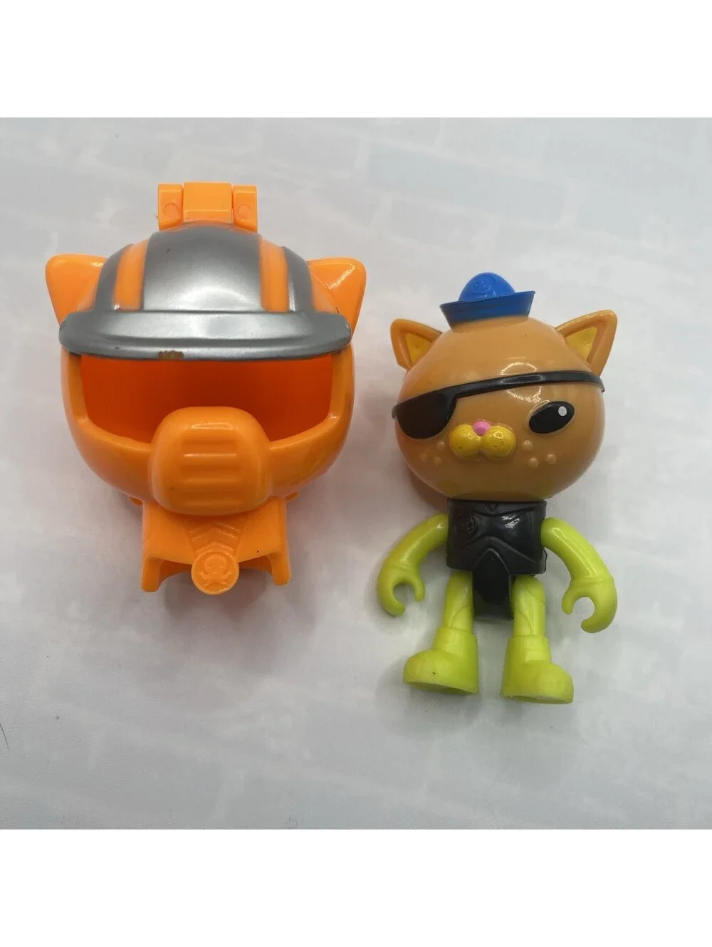 Octonauts Gup-B Replacement Kwazii Action Figure Green Suit Orange Helmet B19